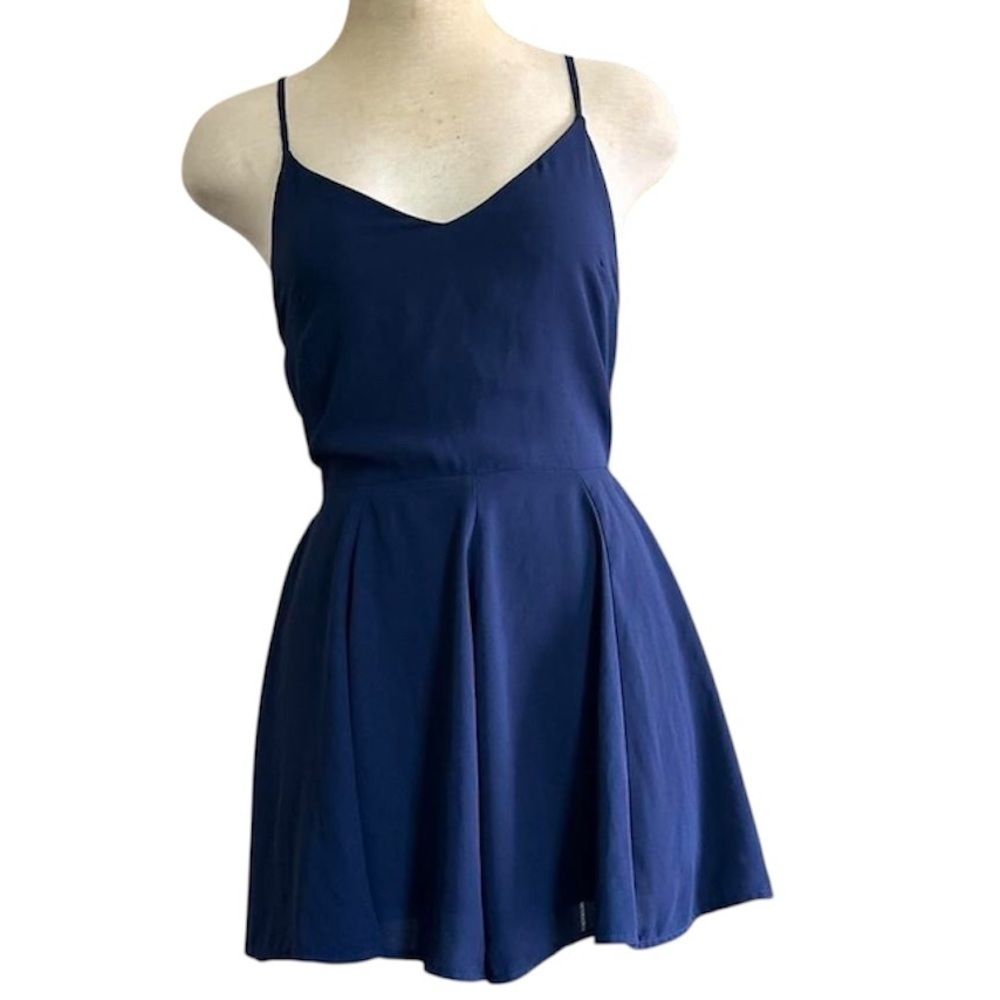Express Midnight Blue Short Romper
